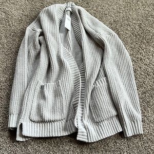 NWT Hollister Grey Cardigan sweater